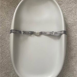 Gray Bumbo changing pad with Safety Strap
